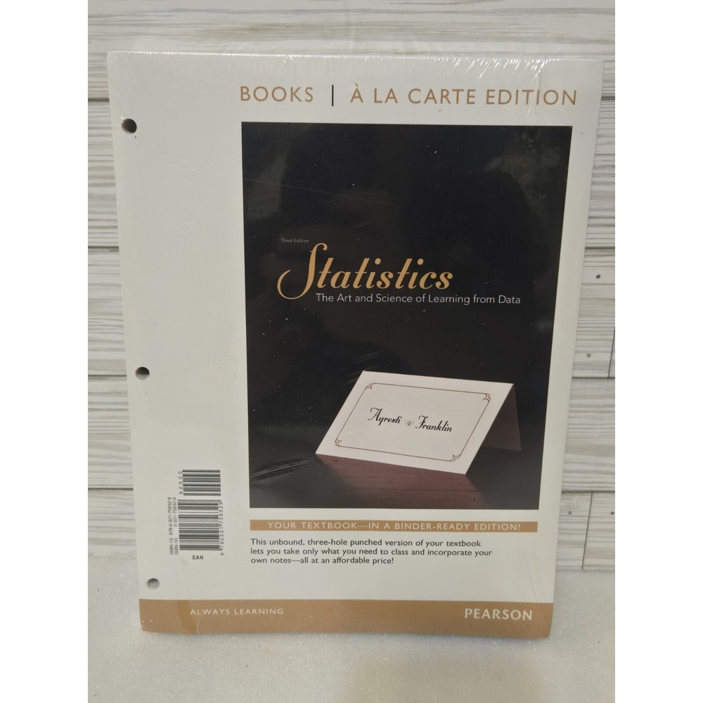 Pearson Statistics‎ : The Art and Science of Learning Books a la Carte Edition